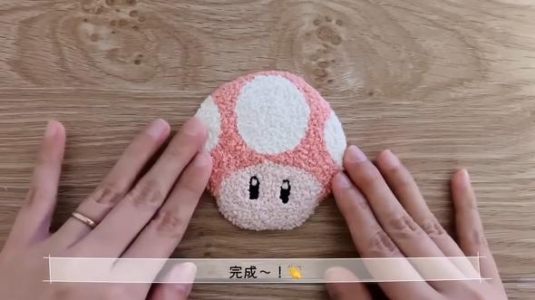 マリオの刺繍