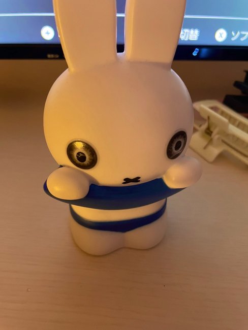 カラコンをつけられたミッフィーちゃん