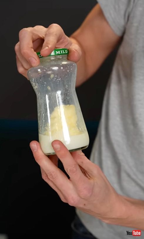 YouTube DIY バター作り