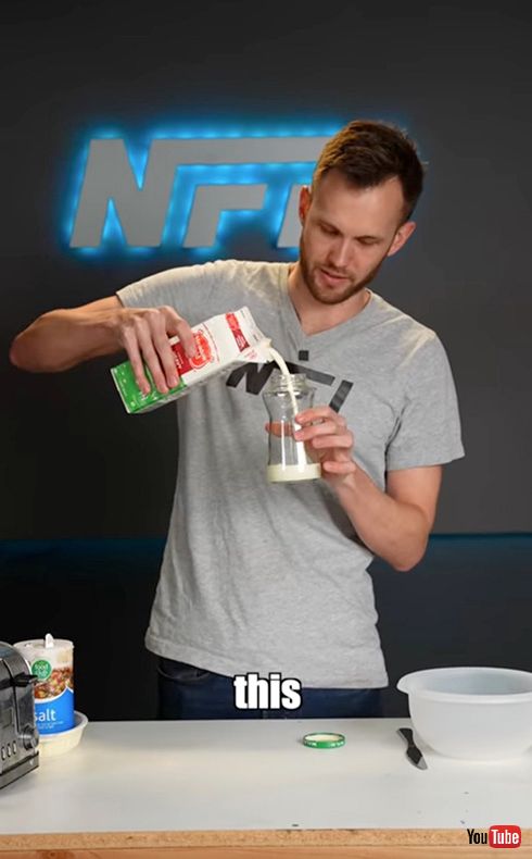 YouTube DIY バター作り