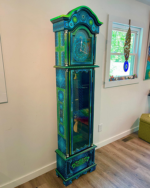 古時計 ハンドペイント リメイク