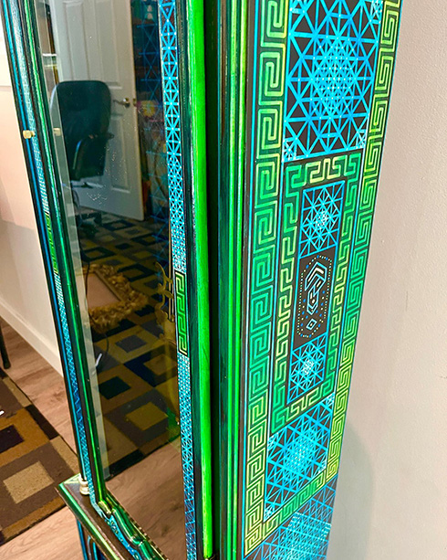 古時計 ハンドペイント リメイク