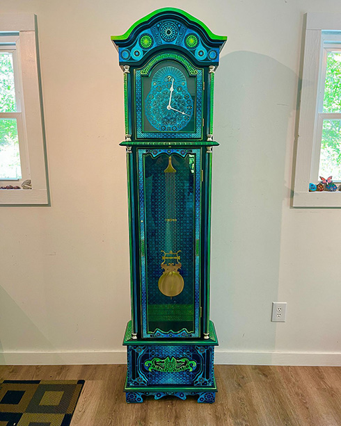 古時計 ハンドペイント リメイク