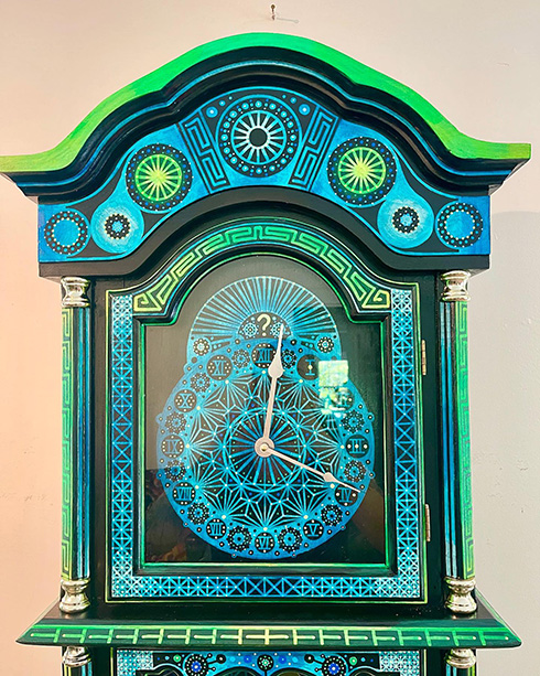 古時計 ハンドペイント リメイク