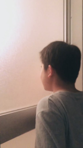 のんで帰ってきたパパにドッキリ