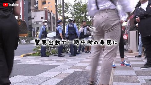 警察が出動して一時中断となった地下格闘技イベント