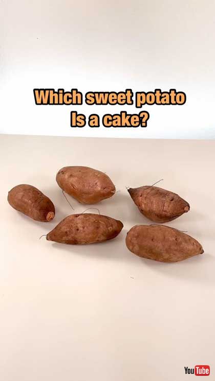 本物 偽物 フェイク リアル ケーキ スイートポテト さつまいも