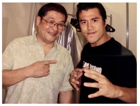 仲本工事とアントニオ小猪木の2ショット