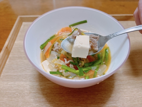 ねとめし 給食 ピリ辛スープ