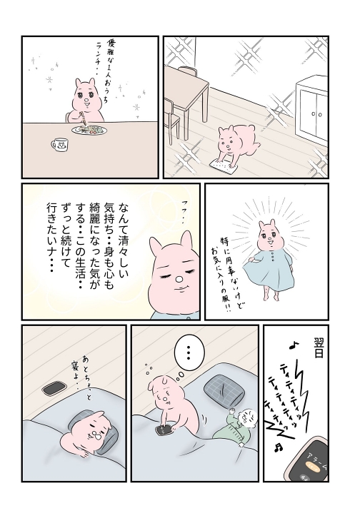 丁寧な暮らし 理想と現実 モーニングルーティン