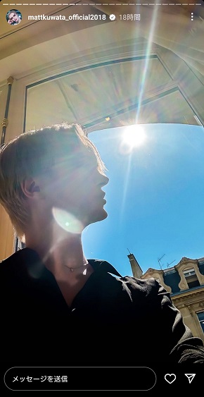 鼻の高さが伝わるMattの写真