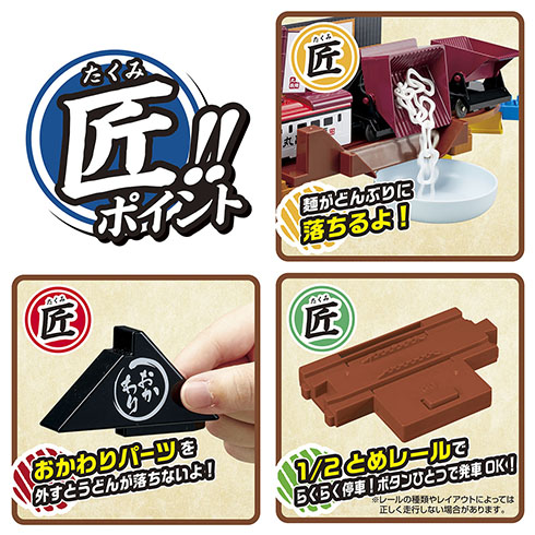 「丸亀製麺×プラレール」・オリジナルパーツ