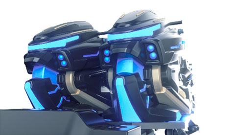 「ZOKKON（ぞっこん）」ライドの外観・ブルー