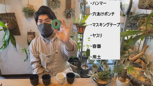 「ドリル不要!!100均の食器に穴を空けて鉢にする方法【観葉植物】ダイソー」