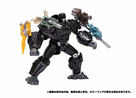 別売りの「ビースト覚醒 覚醒ウェポン」を体の各所に合体させて武装強化も可能