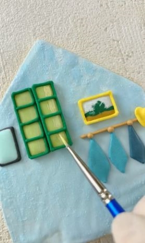 絵の具のように色を塗る画像