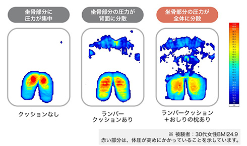 西川 腰まくら クッション