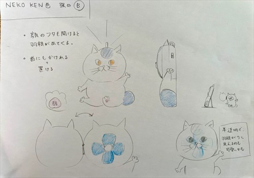 ねこ型扇風機のクラウドファンディング