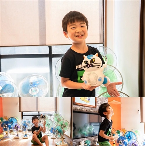 ねこ型扇風機のクラウドファンディング
