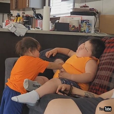 「Little Brother Steals Big Sibling's Candy || ViralHog」