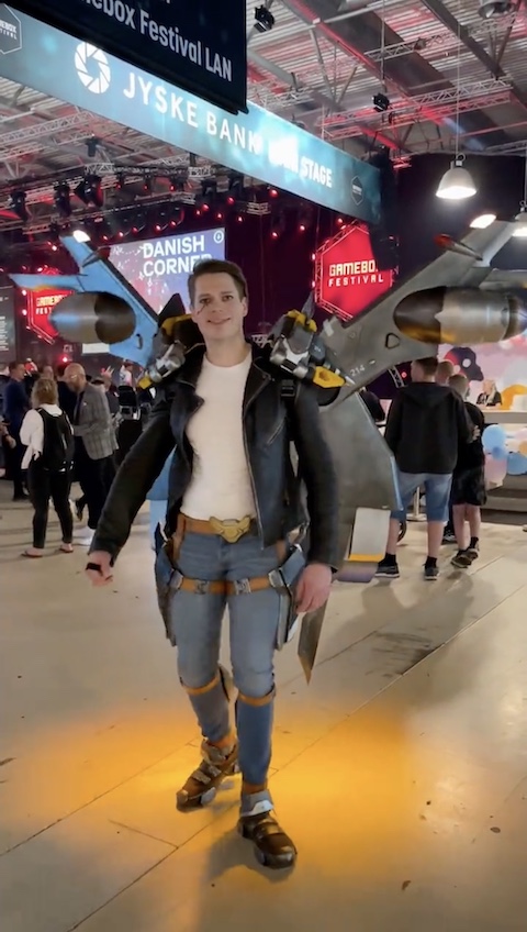 オーバーウォッチ ファラ コスプレ パイロット 海外 ジェットパック