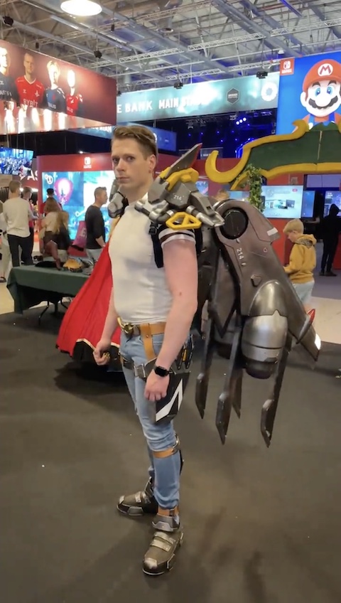 オーバーウォッチ ファラ コスプレ パイロット 海外 ジェットパック