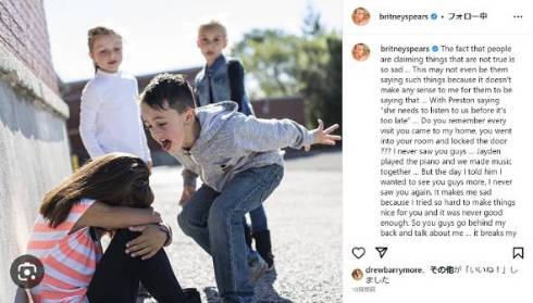 ブリトニー・スピアーズ、薬を使っているという記事はうそと訴え