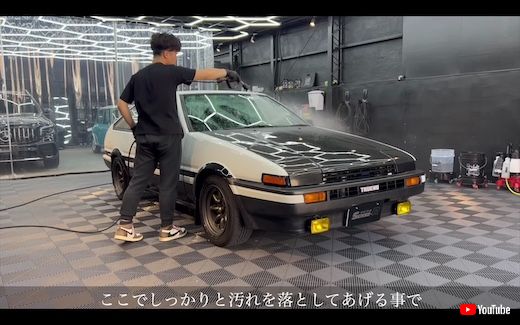 洗車 プロ 大阪 専門 ハチロク AE86 トレノ SENSE-R