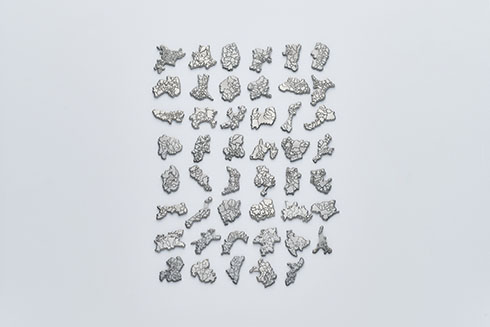 ゼンリン「都道府県ピンバッジ」・アンティークシルバー