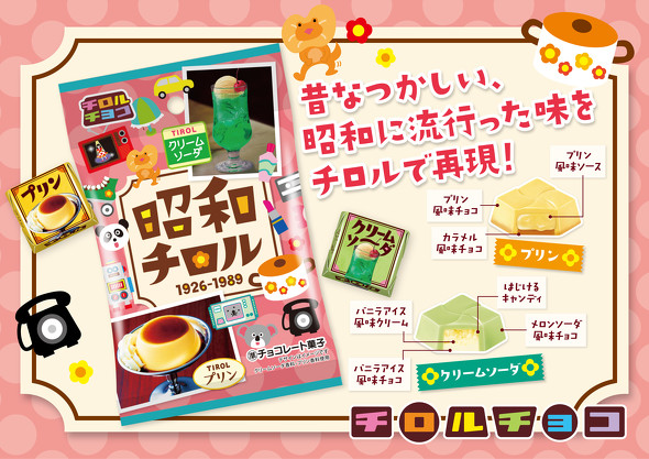 世代別チロルチョコ