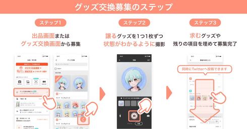 PayPayフリマ　グッズ交換