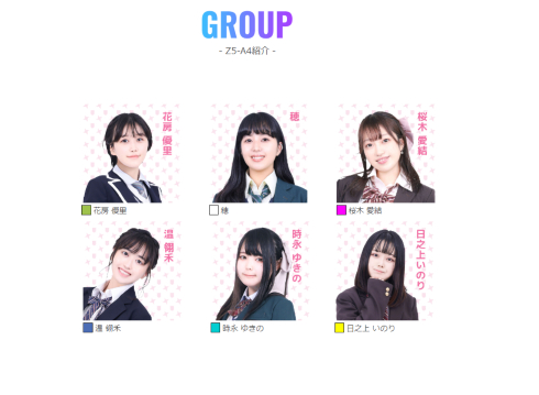  アイドルプロジェクト「Zero Project」のメンバー 