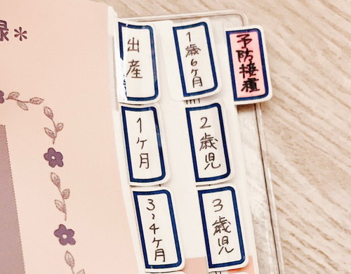 「インデックス付き母子手帳」