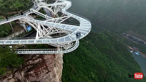 中国 ガラス 展望台