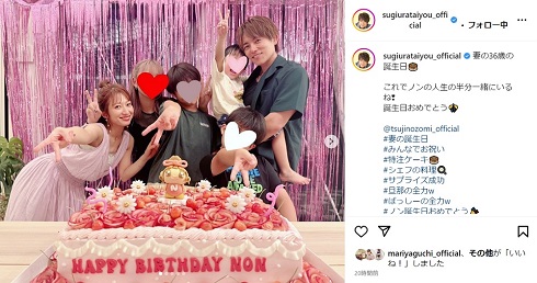 辻希美の36歳バースデーをサプライズでお祝い