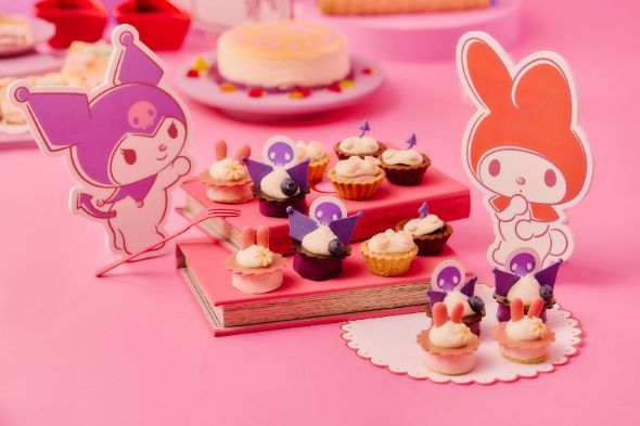 桃とライムのムース／ブルーベリーのムース／生チョコタルトレット