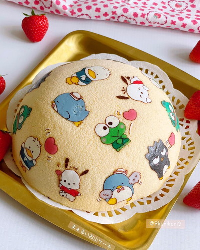 はぴだんぶいの「まぁるいお山ケーキ」