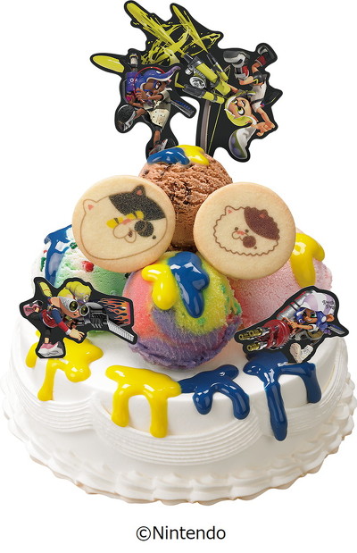 スプラトゥーン×31コラボ「スプラトゥーン3 31デコケーキ」デコレーション例