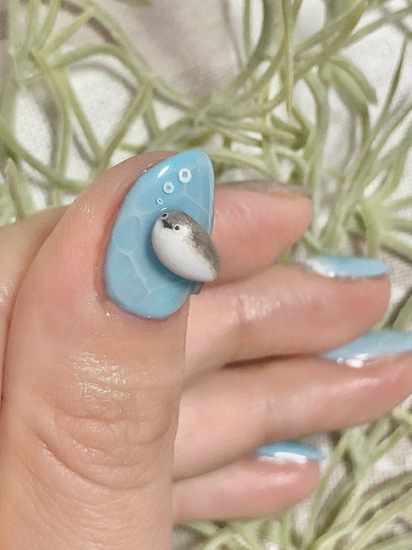 海ネイル×サカバンバスピスのネイル