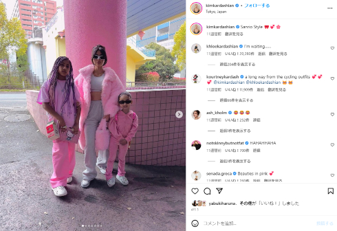 日本を訪れたモデルのキム・カーダシアン