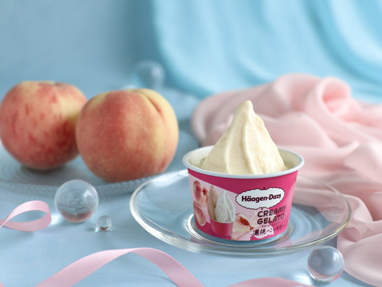 ハーゲンダッツ CREAMY GELATO「濃桃〜こいもも〜」