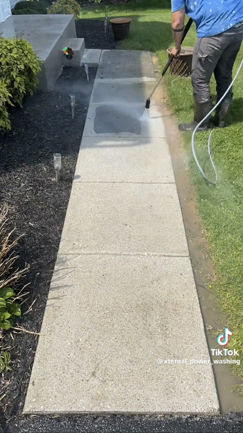 玄関ポーチ洗浄