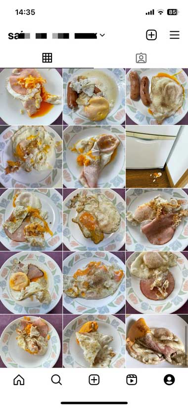 目玉焼き 死体 失敗 Instagram インスタ 料理