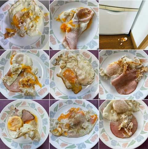 目玉焼き 死体 失敗 Instagram インスタ 料理
