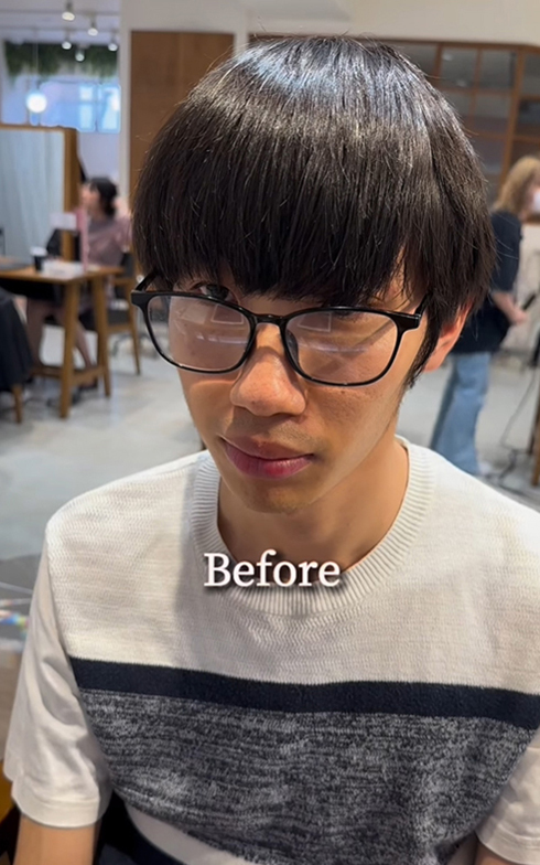 どんな髪形になるかドキドキ（施術前）