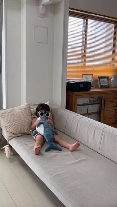 寝ているかと思ったら