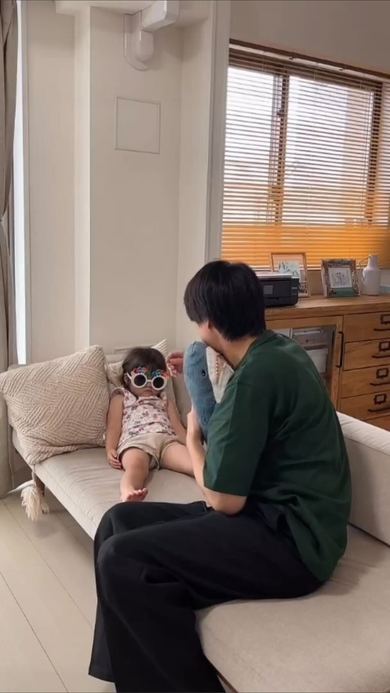 寝ているかと思ったら