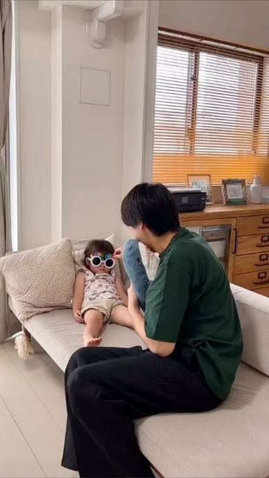 寝ているかと思ったら