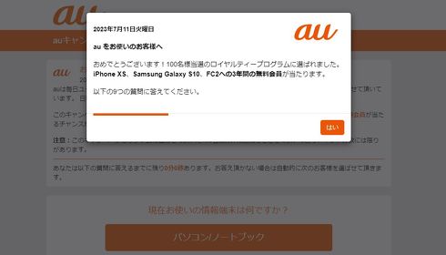 偽サイト　詐欺