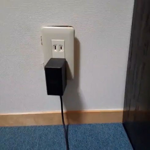 コンセントをあけるところ